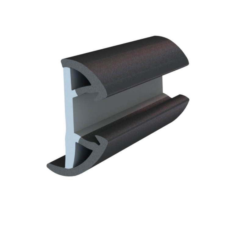 TACO SuproFlex Rub Rail Kit w/Flex Vinyl Overlay Insert - 1-5/8"H x 7/8"W x 60'L - White w/White Insert [V11-9991WWK60-2]