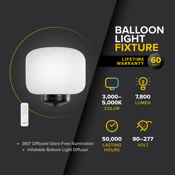 SeeDevil G3 - 60 Watt Balloon Light Fixture
