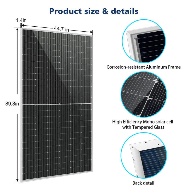 SunGold Power 560 Watt Bifacial N-Type Monocrystalline Solar Panel