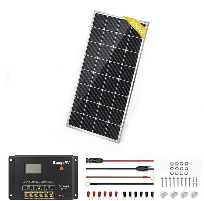 BougeRV 200 Watt 12 Volt Solar Kit