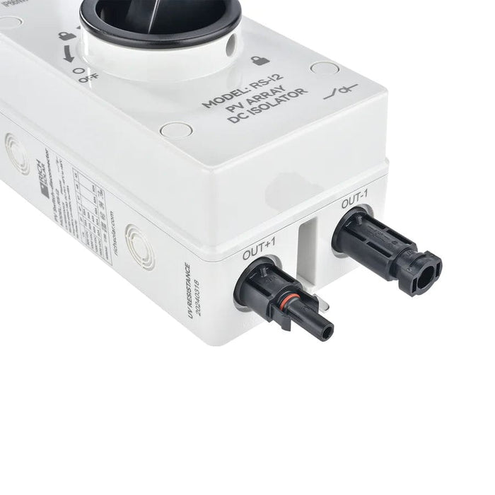 Rich Solar PV DC Quick Disconnect Switch | Solar Array DC Quick Disconnect Switch | 1500 Volt 32 Amp | 2 Pole 1 String | Easy to Install