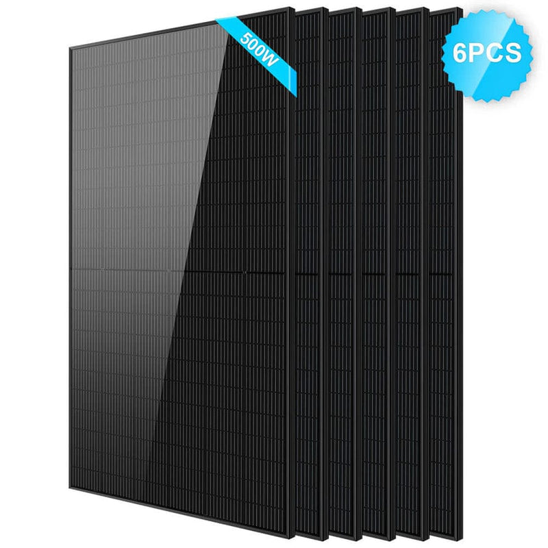 500W Solar Panel 6pcs