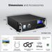 SunGold Power Server Rack Dimensions and accessories