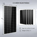 SunGold Power Solar Panels Size 4x 200W