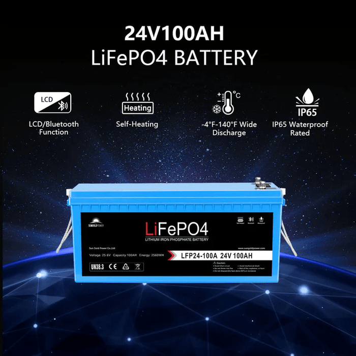 Sun Gold Power Solar Battery LiFePO4 Features