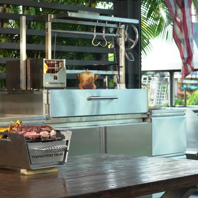 Tagwood BBQ Santa Maria Argentine Wood Fire & Charcoal Gaucho Grill Built in | BBQ05SS