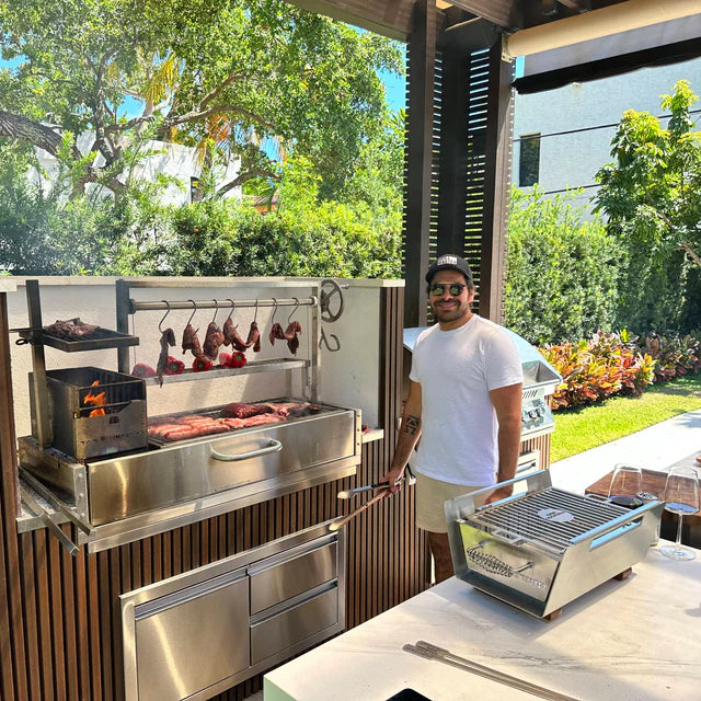 Tagwood BBQ Santa Maria Argentine Wood Fire & Charcoal Gaucho Grill Built in | BBQ05SS