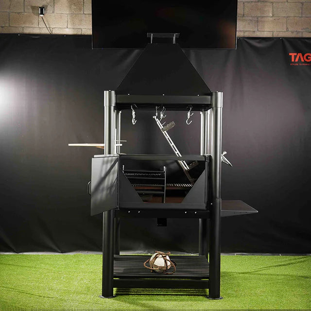 Tagwood BBQ Santa Maria Stainless Steel Grill – 360° Grilling | BBQ12SI