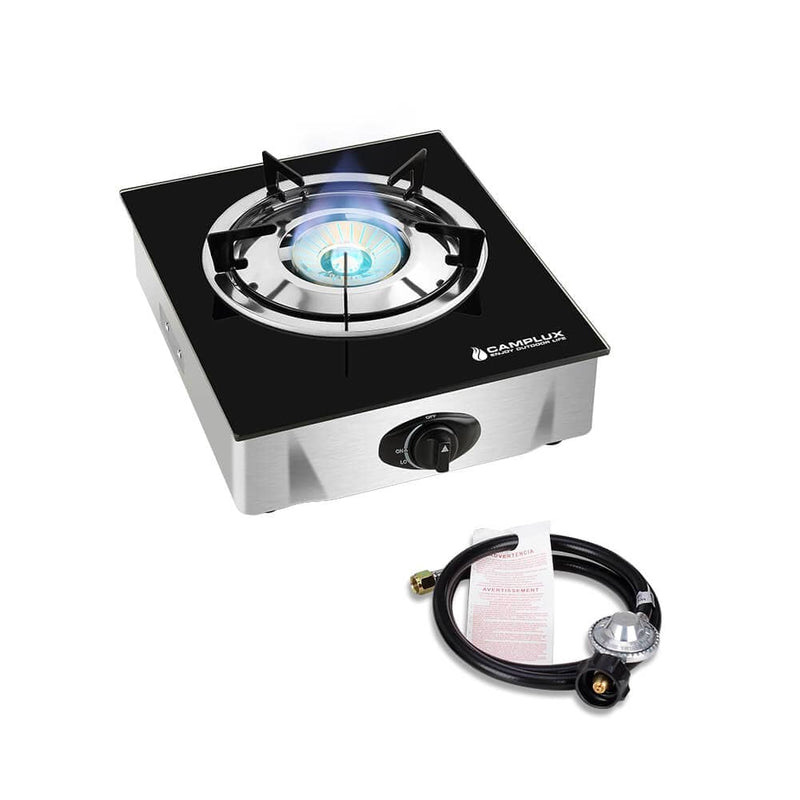 Camplux 9,500 BTU Propane Single Burner Camp Stoves with Auto Ignition