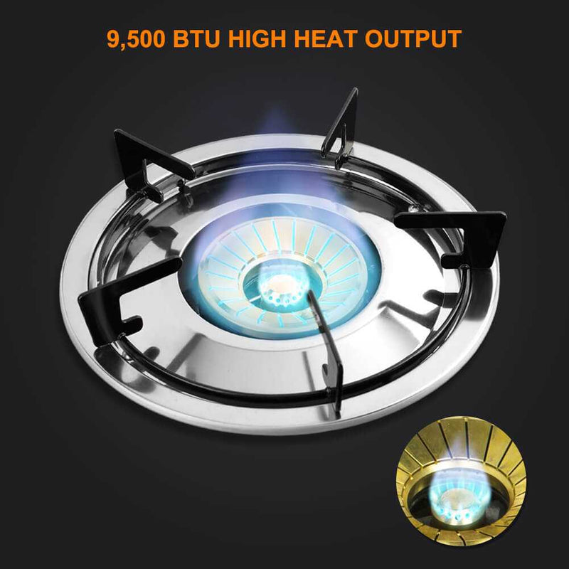 Camplux 9,500 BTU Propane Single Burner Camp Stoves with Auto Ignition