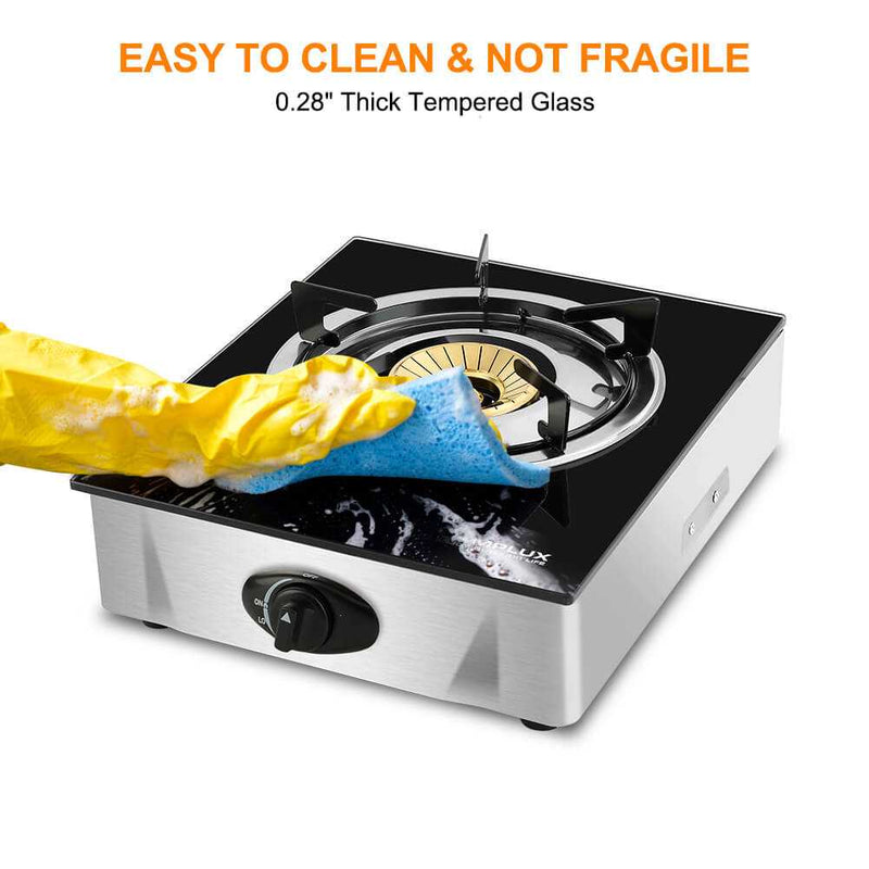 Camplux 9,500 BTU Propane Single Burner Camp Stoves with Auto Ignition