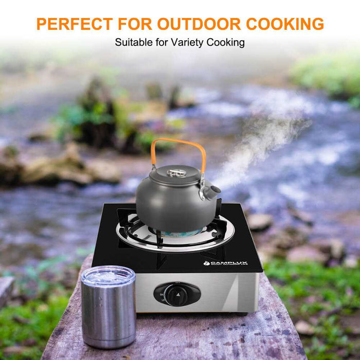 Camplux 9,500 BTU Propane Single Burner Camp Stoves with Auto Ignition
