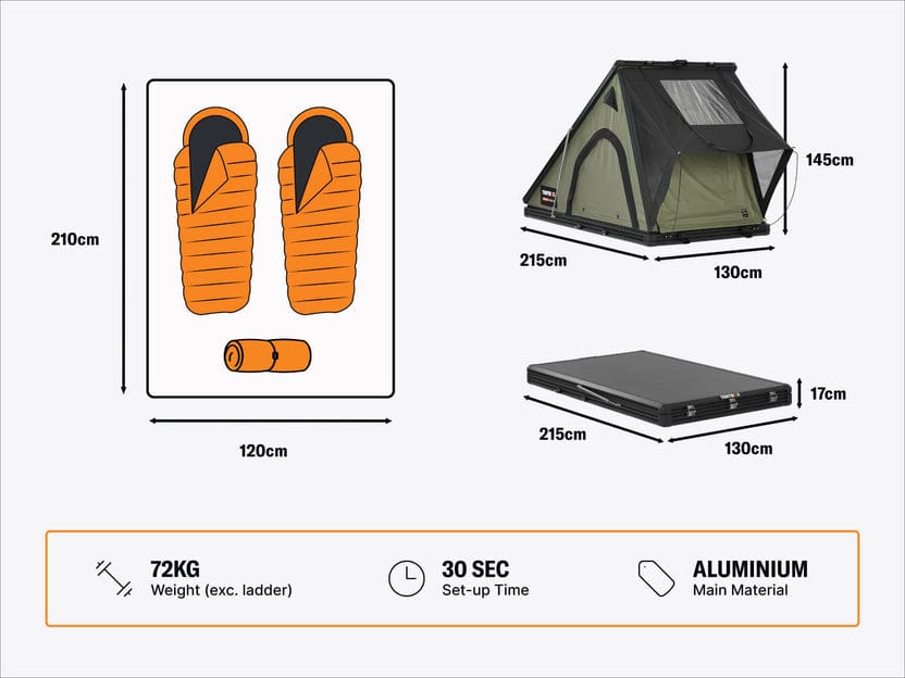 TentBox Cargo 2.0 Rooftop Tent