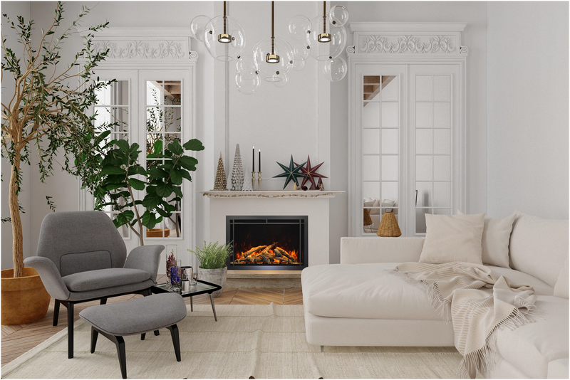 Amantii Traditional Lumina 33" Indoor/Outdoor Built-In Smart Electric Fireplace