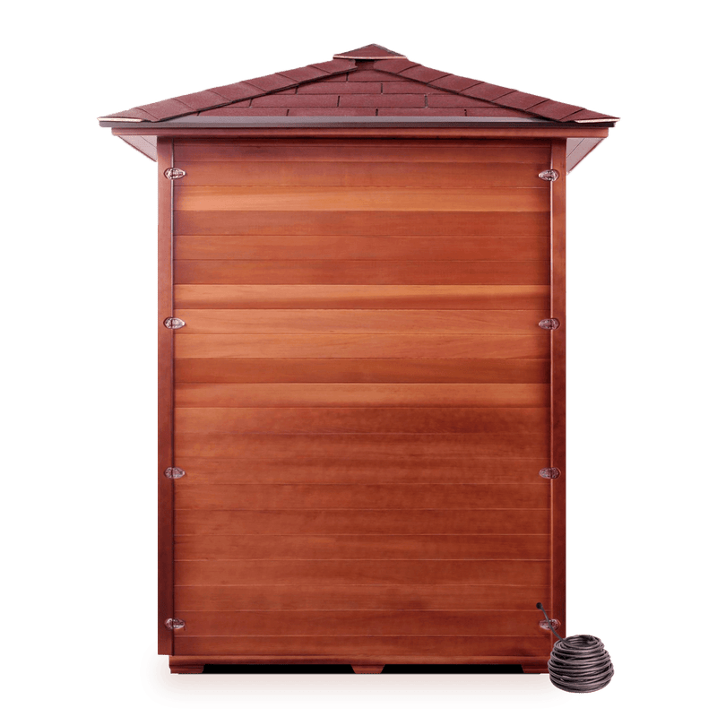 Enlighten InfraNature Original Rustic 3 Full Spectrum Infrared Outdoor Sauna | 3 Persons