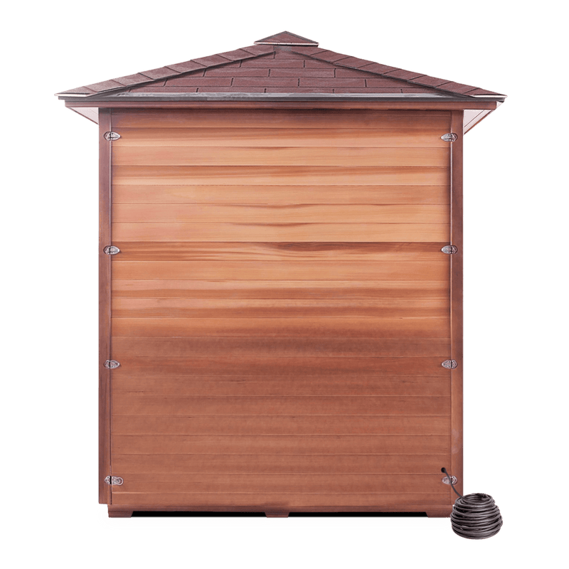 Enlighten InfraNature Original Rustic 4 Full Spectrum Infrared Outdoor Sauna | 4 Persons