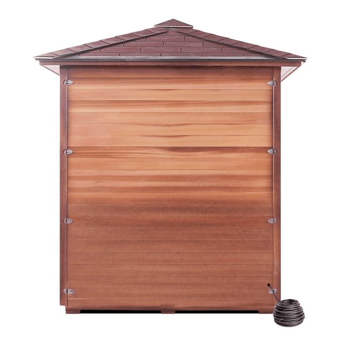 Enlighten InfraNature Original Rustic 4 Full Spectrum Infrared Outdoor Sauna | 4 Persons