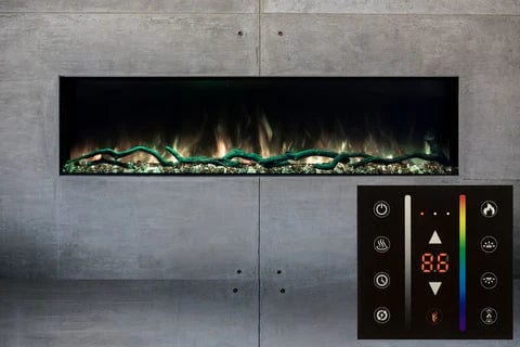 Modern Flames LANDSCAPE PRO SLIM 56" Built-In Electric Fireplace (5.5" Deep - 56" x 14" Viewing)