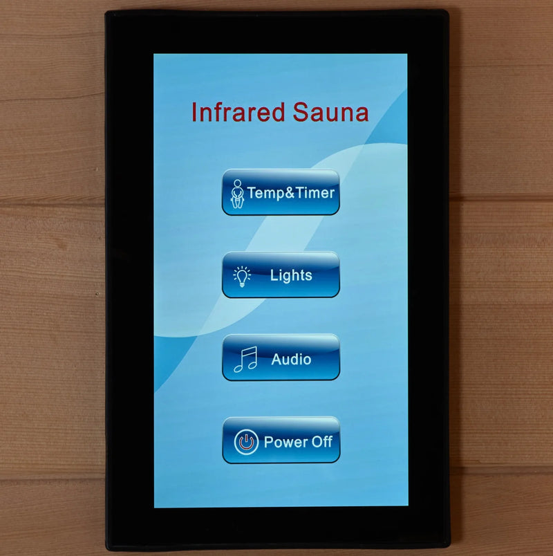 Maxxus Sauna Chaumont Near Zero EMF FAR Infrared Sauna – Canadian Red Cedar | MX-K406-01-ZF CED | 4 Persons