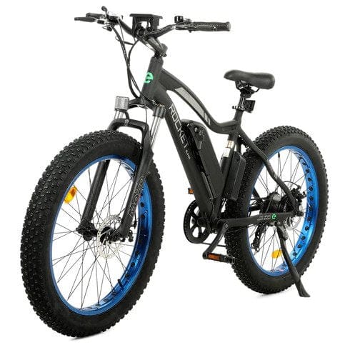 Ecotric Rocket 26" Fat Tire Electric Bike - Blue | UL Certified