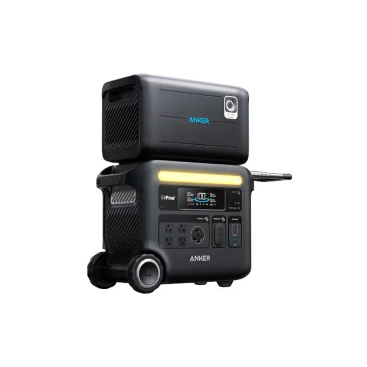 Anker SOLIX F2600 Portable Power Station Solar Generator + BP2600 Expansion Battery (5120Wh | 2400W)