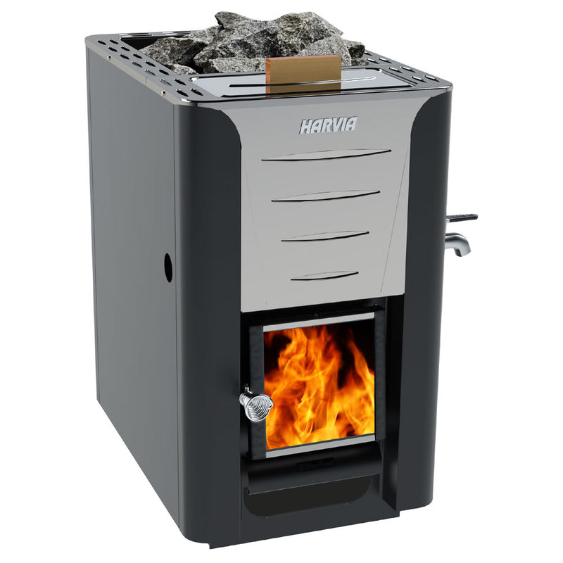 Harvia Pro Series ES 24.1kW Wood Sauna Stove with Water Tank