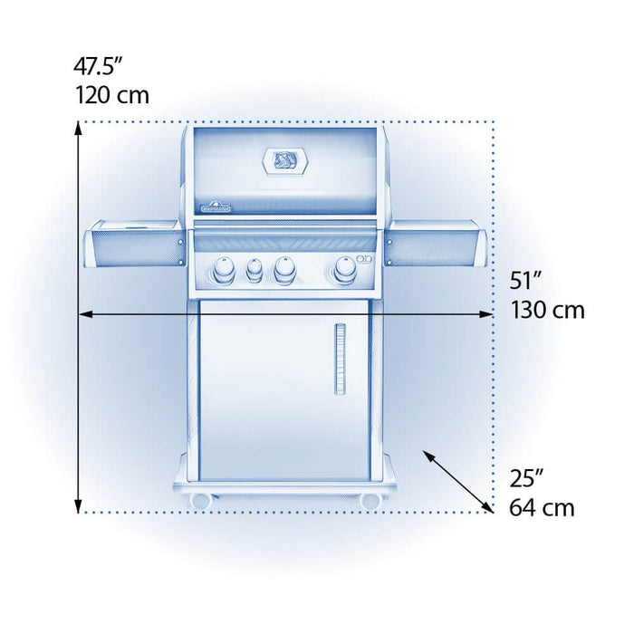 Napoleon Rogue 425 Propane Gas Grill with Range Side Burner
