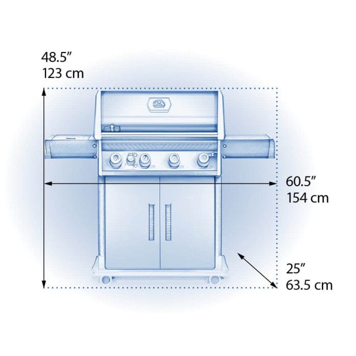 Napoleon Rogue XT 525 SIB LP Gas Grill with Infrared Side Burner
