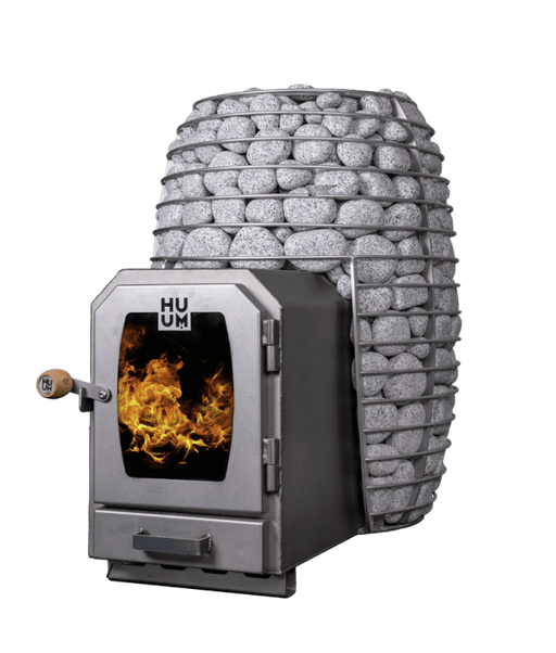Huum HIVE Wood 17S, 17.0kW Wood-Fired Sauna Stove w/ Firebox Extension