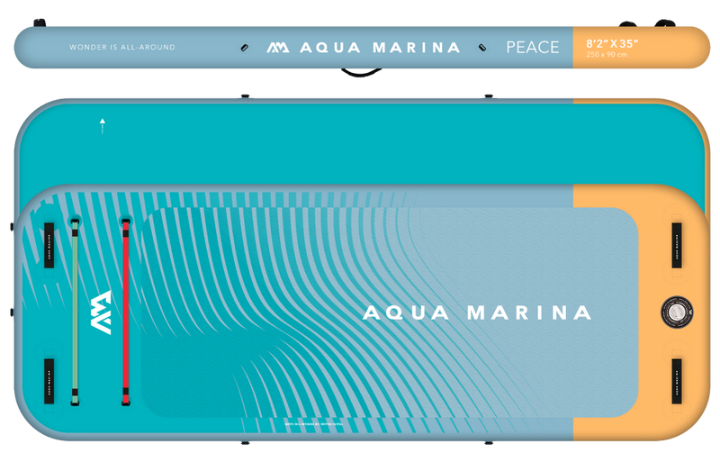 Aqua Marina PEACE FITNESS SERIES Size 8'2" Inflatable Paddle Board