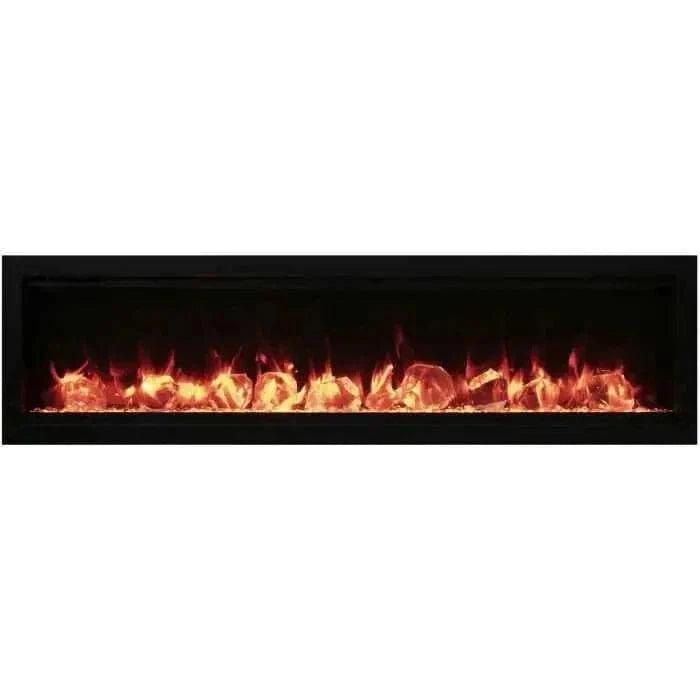 Amantii Symmetry Smart Indoor/Outdoor Linear Built-In Electric Fireplace