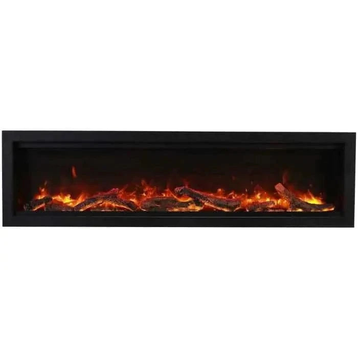Amantii Symmetry Smart Indoor/Outdoor Linear Built-In Electric Fireplace