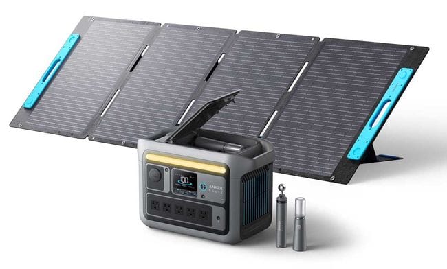 Anker SOLIX C800X Portable Power Station Solar Generator (768Wh | 1200W) + 200W Solar Panel