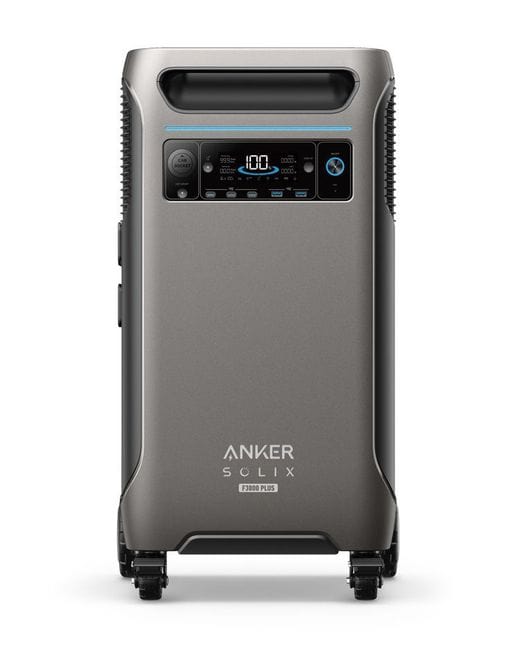 Anker SOLIX F3800 Plus Portable Power Station Solar Generator (6000W | 3840Wh) with Gas Adapter