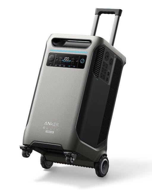 Anker SOLIX F3800 Plus Portable Power Station Solar Generator (6000W | 3840Wh) with Gas Adapter