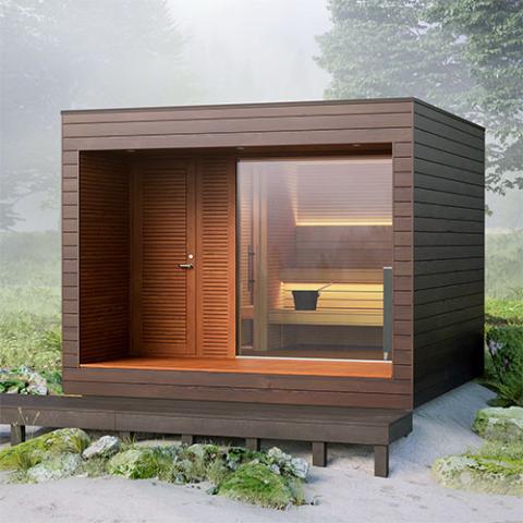 Auroom Natura Outdoor Modular Sauna Cabin | 5 Persons