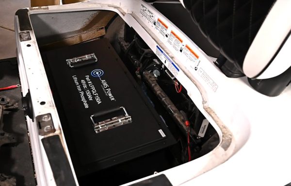 Aims Power Golf Cart 200AH Lithium Battery 48V 10.2 kWh with Charger and Wiring Kit
