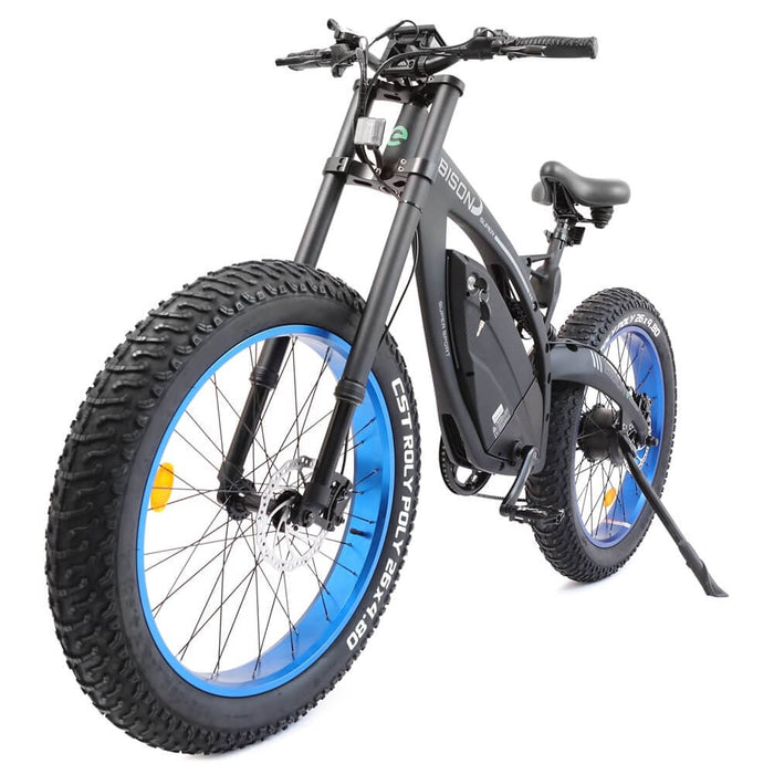 Ecotric Bison 48V 17.5AH 1000W Big Fat Tire Ebike - Matte Black