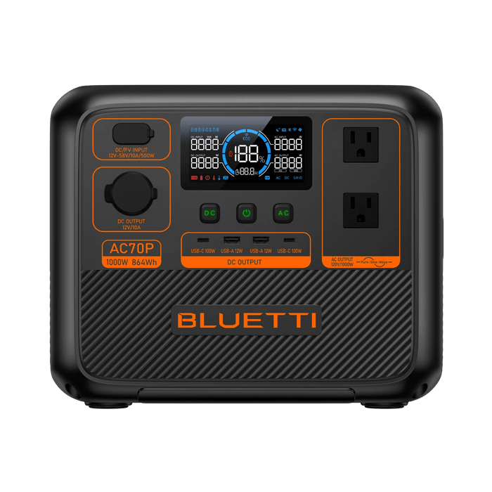 BLUETTI AC70P Solar Generator Portable Power Station