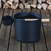bucket and ladle black