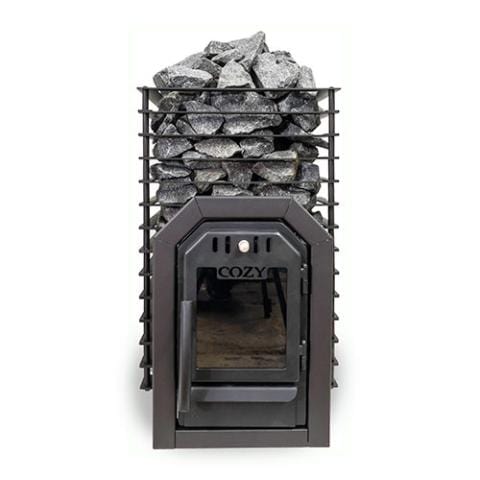 Cozy Heat Quattro Thru-Wall 18kW Wood Burning Sauna Stove