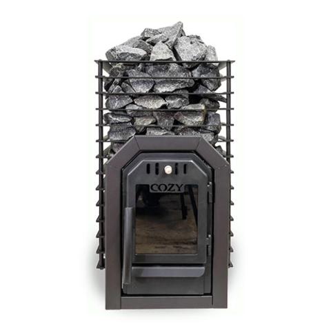 Cozy Heat Quattro Thru-Wall 18kW Wood Burning Sauna Stove