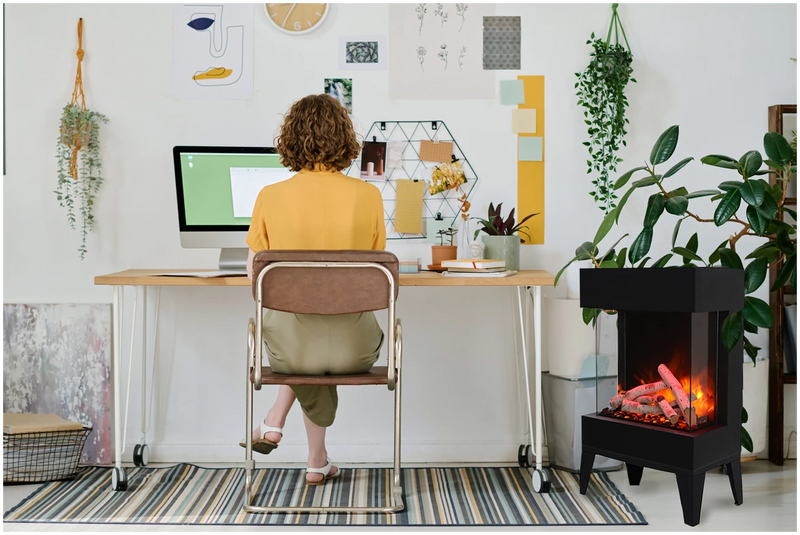 Amantii Cube 2025 Smart Freestanding Electric Fireplace