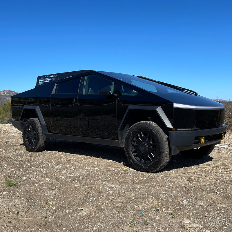CYBERTRUCKco TESLA CYBERTRUCK MOTO RACK -Stainless Steel & Aluminum Matte Black