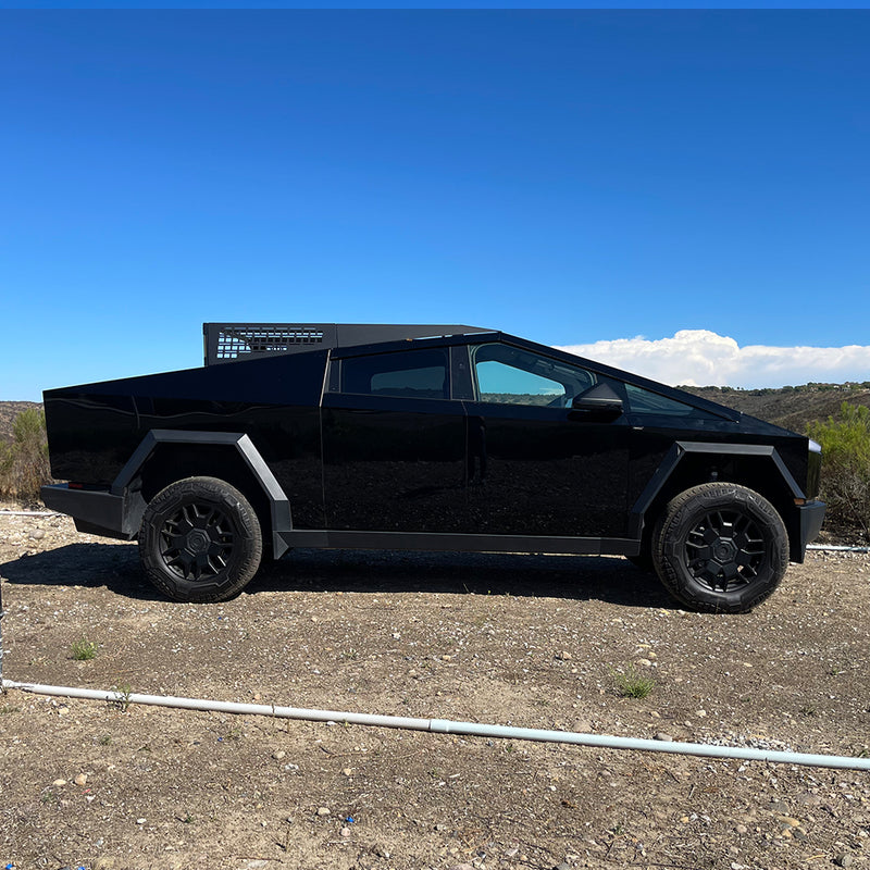 CYBERTRUCKco TESLA CYBERTRUCK MOTO RACK -Stainless Steel & Aluminum Matte Black