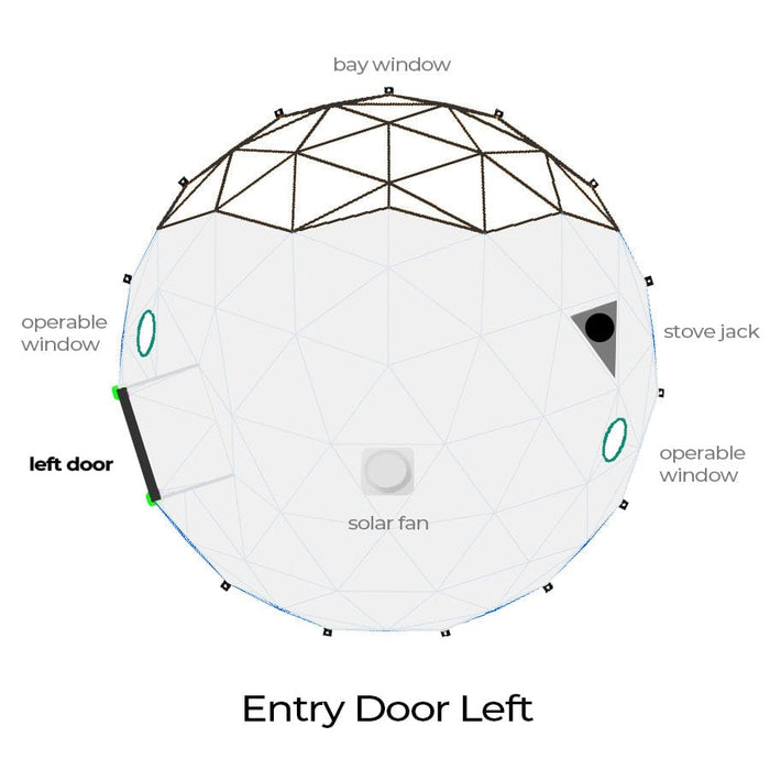 Luna Glamping 6m (20') Stargazer ~ Element Glamping Dome