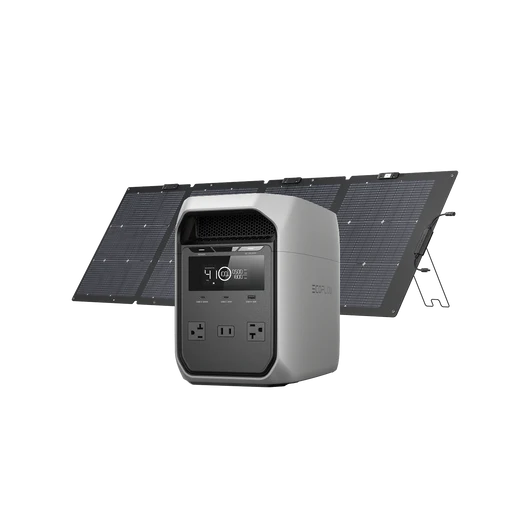 EcoFlow DELTA 3 Classic Portable Power Station Solar Generator (1800W | 1024Wh)+ 220W Solar Panel