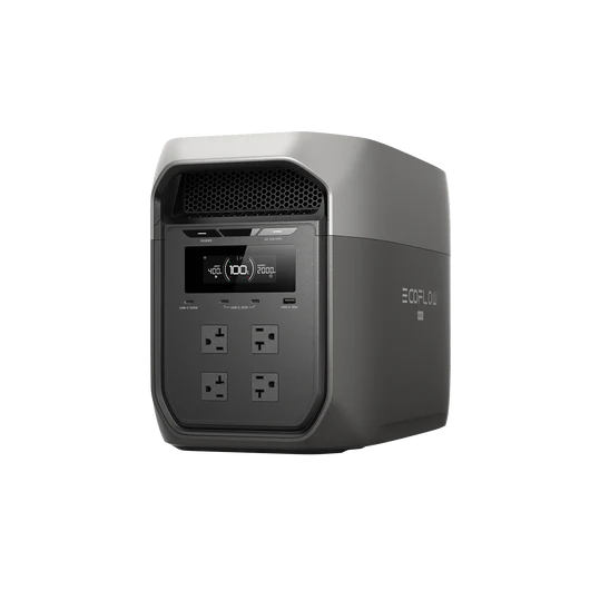 EcoFlow DELTA 3 Max Series Portable Power Station Solar Generator (2400W | 2048Wh)+ 400W Solar Panel