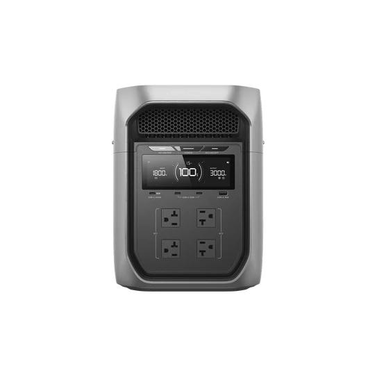 EcoFlow DELTA 3 Max Plus Series Portable Power Station Solar Generator (3000W | 2048Wh) + 220W Solar Panel