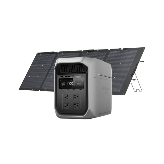 EcoFlow DELTA 3 Ultra Series Portable Power Station (3600W |3072Wh) + 400W Solar Panel